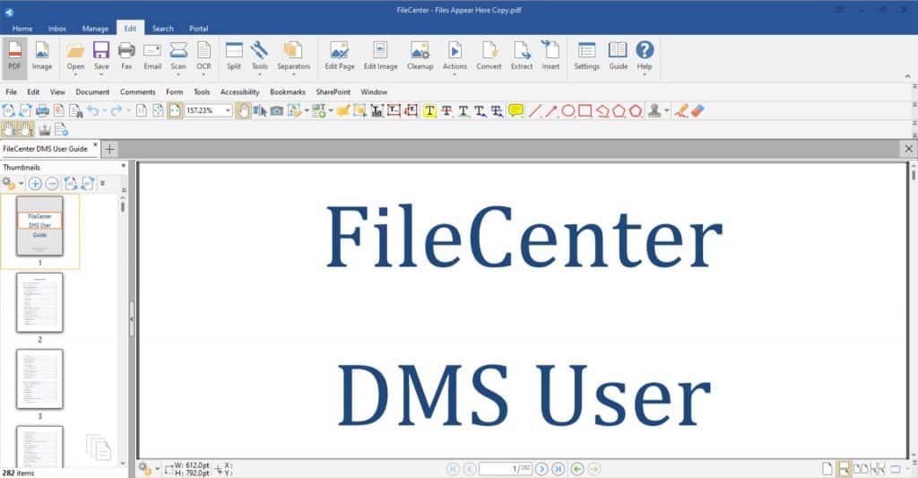 PDFs can be modified and edited directly within FileCenter