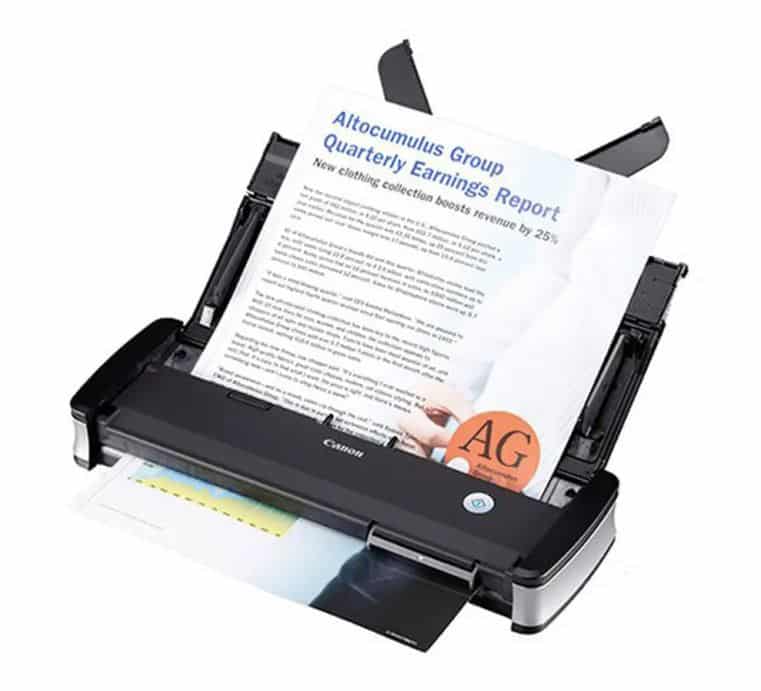 The Canon P215II is a powerful scanner with a small footprint