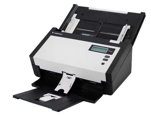 The Visioneer Patriot H80 can handle high volumes of duplex documents