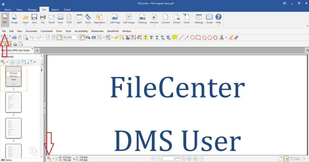 There are multiple ways to access the document properties menu within FileCenter
