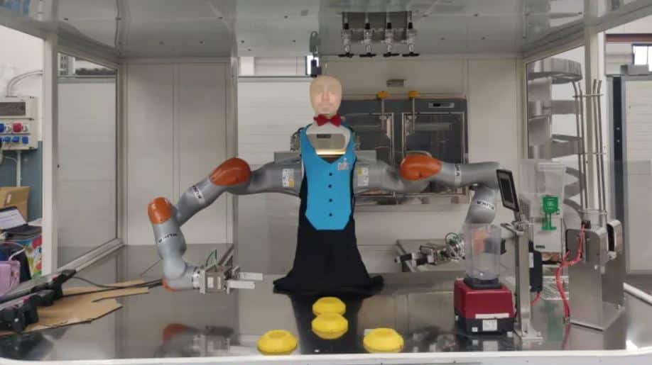 BRILLO, a bartending robot, is one example of automation through robotics and artificial intelligence